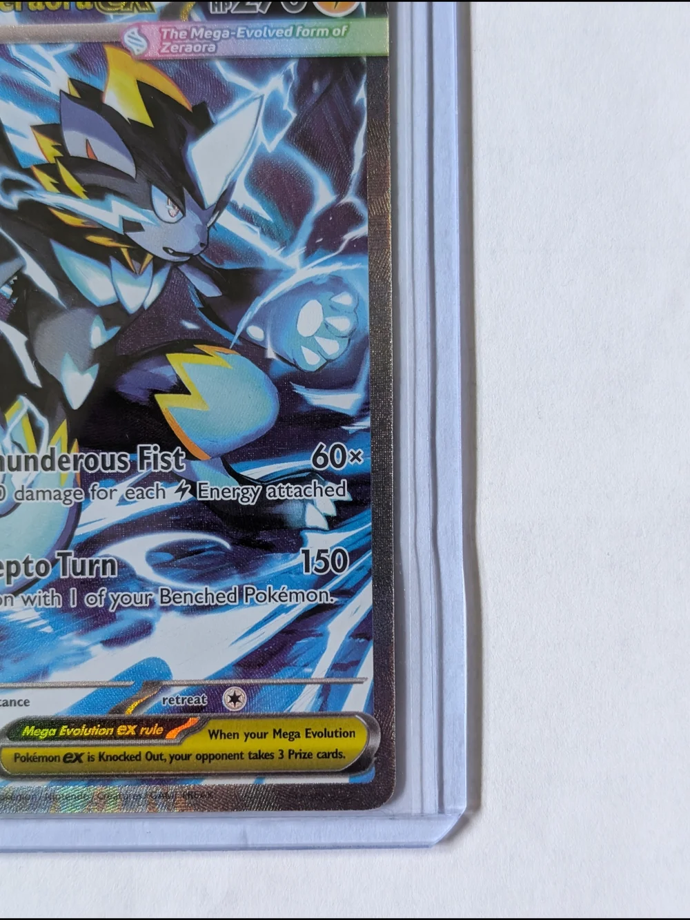 Mega Zeraora ex Pokemon Card 114/084 Holofoil Near Mint